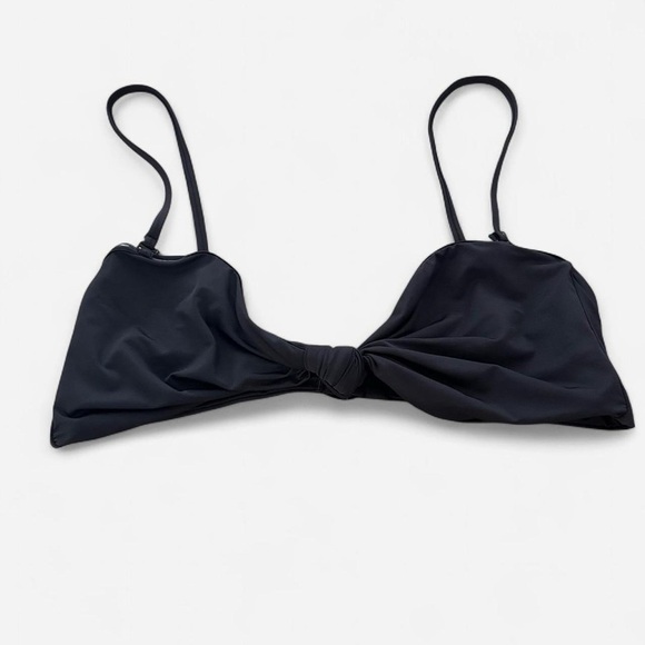 Good American Women's Sexy Twist Knotted Bandeau/Strap Bikini top large - Picture 2 of 5